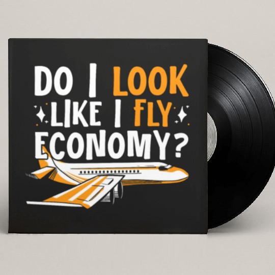 Do I Look Like I Fly Economy First Class Frequent Custom Vinyl Record Sleeves