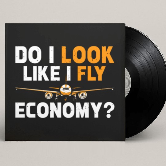 Do I Look Like I Fly Economy First Class Frequent Custom Vinyl Record Sleeves