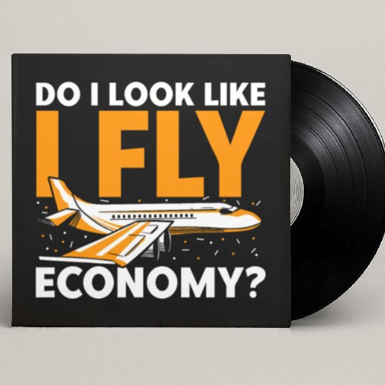 Do I Look Like I Fly Economy First Class Frequent Custom Vinyl Record Sleeves