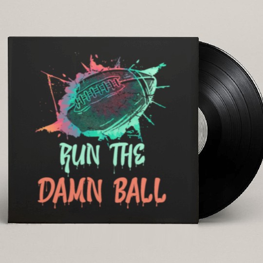 Run the Damn Ball Fantasy Football Custom Vinyl Record Sleeves