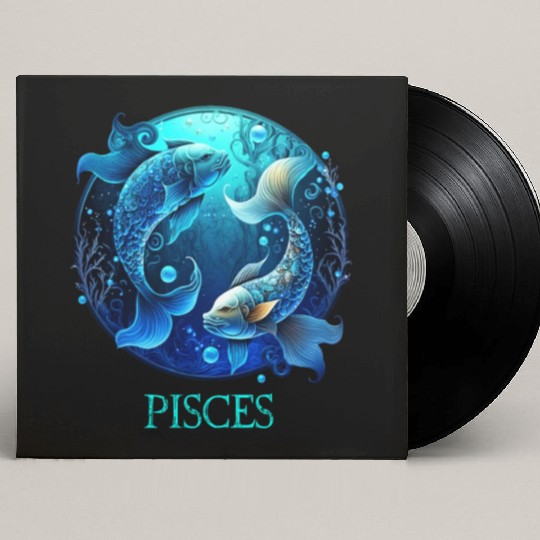 Embrace Your Pisces Identity: Pisces Pride Zodiac Custom Vinyl Record Sleeves