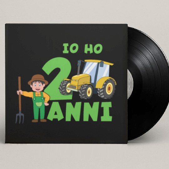 Already 2 Years Old Truck Farm Kid Farmer Tractor Custom Vinyl Record Sleeves