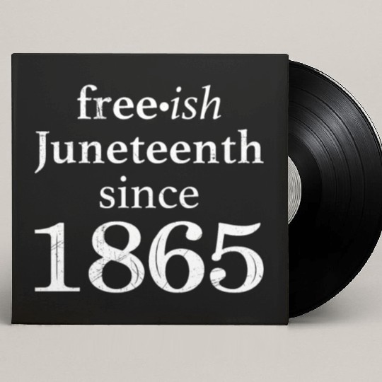 Juneteenth free since 1865 Black History US Africa Custom Vinyl Record Sleeves