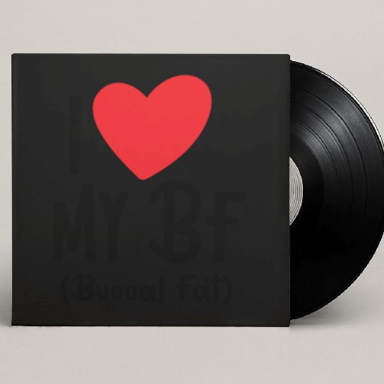 i love my bf buccal fat Custom Vinyl Record Sleeves