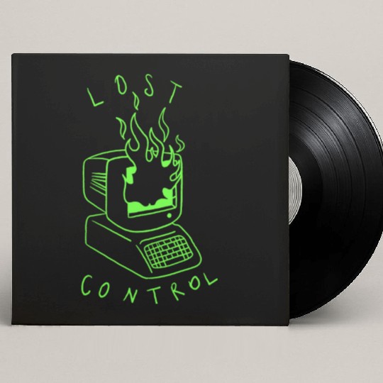 Lost Control: A Retro Computer Inspired Design Custom Vinyl Record Sleeves
