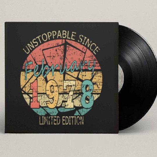 1978 Born Vintage Rose Gift Custom Vinyl Record Sleeves