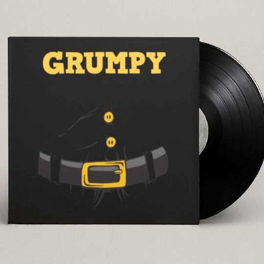 Grumpy Santa Claus - Ugly Christmas Custom Vinyl Record Sleeves
