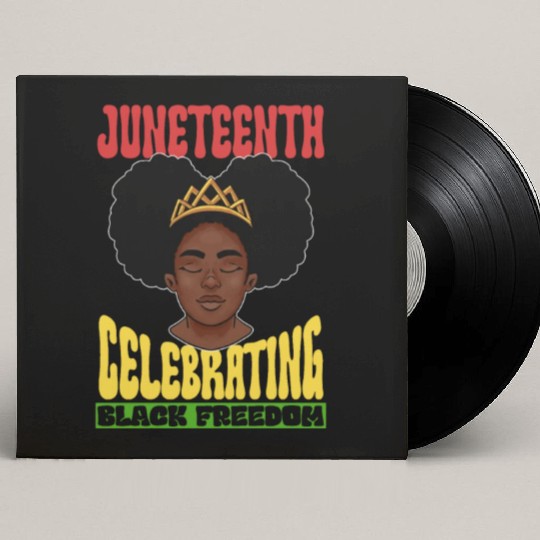 Juneteenth Celebrating Black Freedom 1865 African Custom Vinyl Record Sleeves