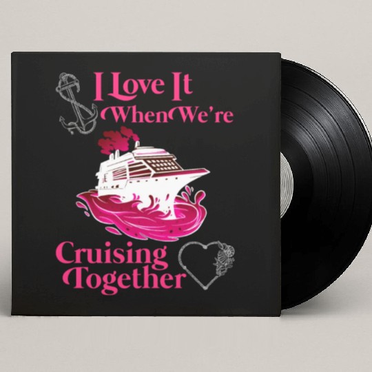 Cruising Together Cruise Vacation Spring Break Custom Vinyl Record Sleeves