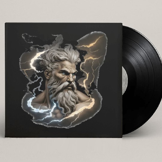 Zeus - A Colorful Tribute to the Greek God of Sky Custom Vinyl Record Sleeves