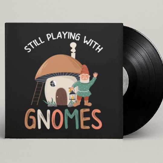 Gnomes - Gnome Collecting - Gnome Collector Custom Vinyl Record Sleeves