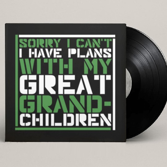Great Grandparents Grandpa Grandma Custom Vinyl Record Sleeves