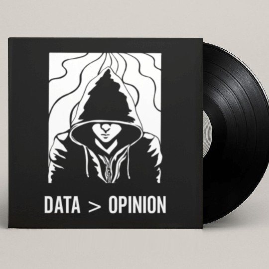Data > Opinion Code Coding Programmer Coder Custom Vinyl Record Sleeves