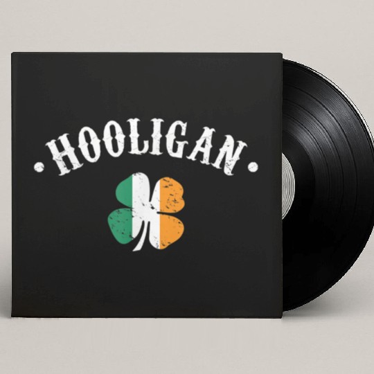 Hooligan St Patricks Day Irish Shamrock Flag Custom Vinyl Record Sleeves