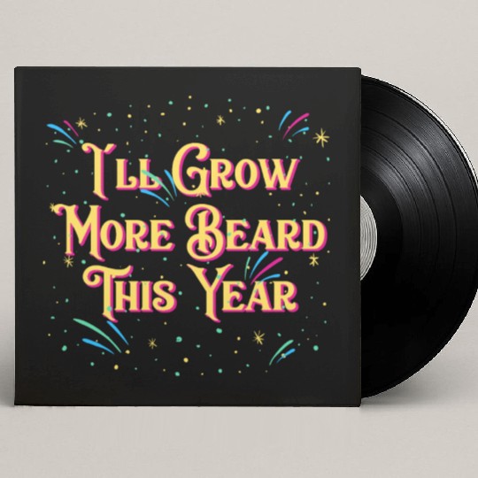 Ill Grow More Beard Funny Dad Humor Daddy Happy Ne Custom Vinyl Record Sleeves