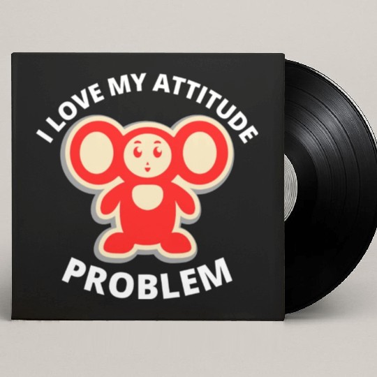 i love my attitude problem Custom Vinyl Record Sleeves