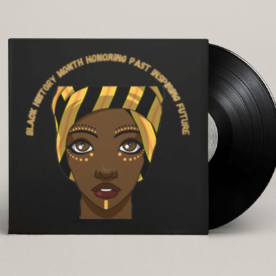 Black History Month Honoring Past Inspiring Future Custom Vinyl Record Sleeves
