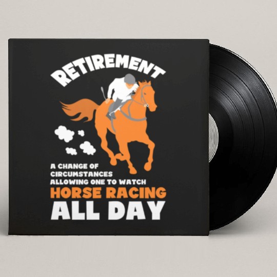 Horse Racing Retirement Gift Custom Vinyl Record Sleeves