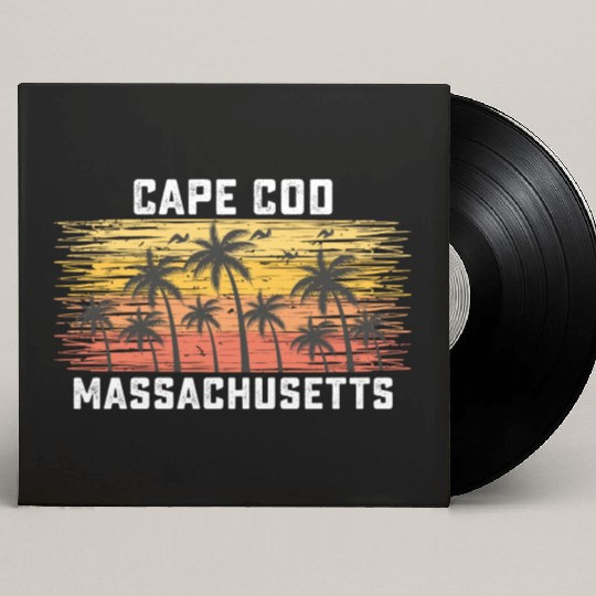 Cape Cod Massachusetts Summer Retro VIntage Custom Vinyl Record Sleeves