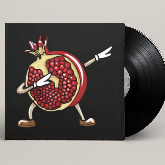 Funny Dabbing Pomegranate Lover Fruit Love Custom Vinyl Record Sleeves