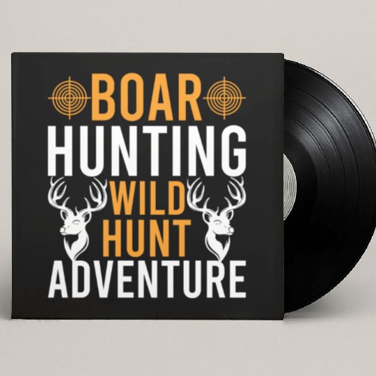 Boar Hunting Wild Hunt Adventure Custom Vinyl Record Sleeves