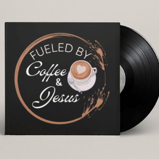 Fueled by coffee and Jesus, Jesus love Custom Vinyl Record Sleeves