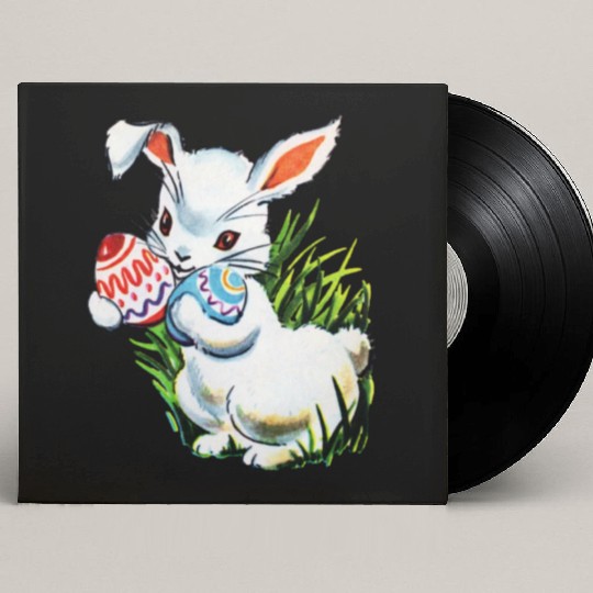 Easter Bunny Custom Vinyl Record Sleeves