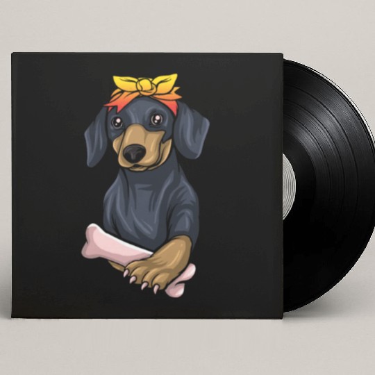 Dachshund Gift Dixie Wiener Doxie Dackel Custom Vinyl Record Sleeves