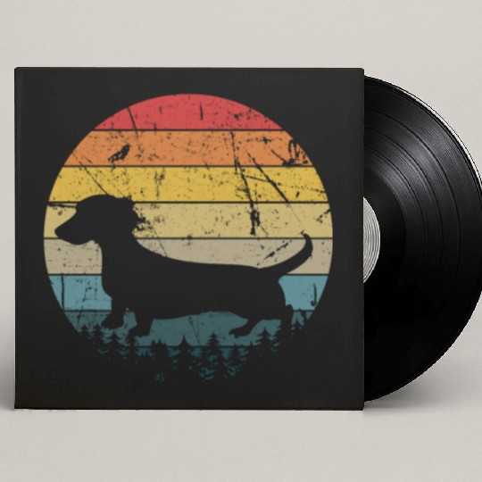 Dachshund Gift Dixie Wiener Doxie Dackel Custom Vinyl Record Sleeves