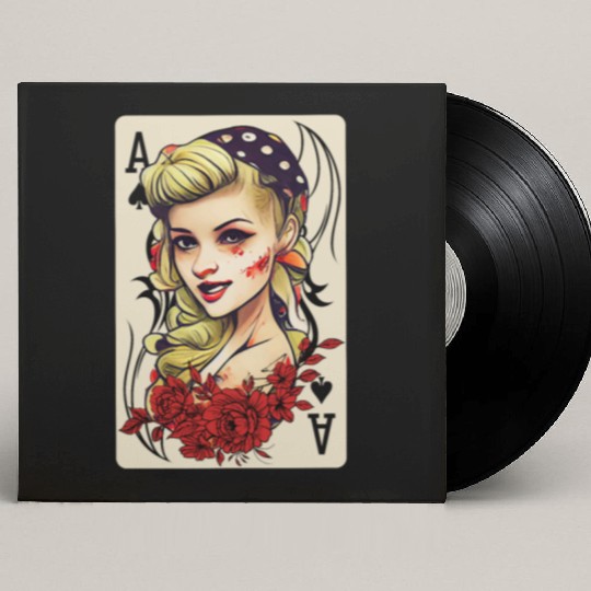 Rockabilly 50s Pin Up Zombie Psychobilly Ace Card Custom Vinyl Record Sleeves