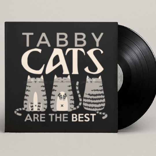 Cat Lover tabby cat owner Tabbies are best Custom Vinyl Record Sleeves