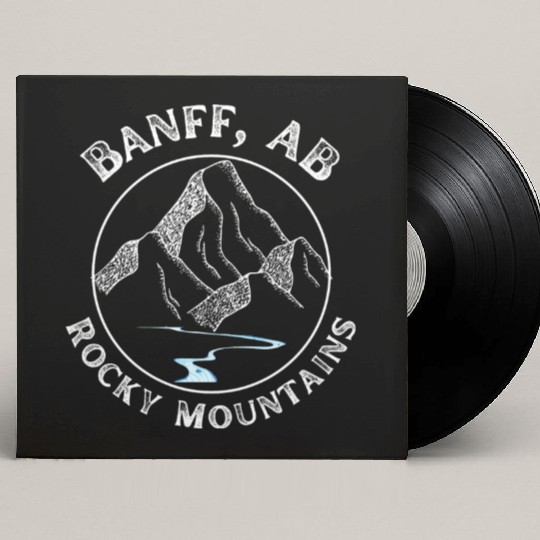 Banff Alberta Rocky Mountains Custom Vinyl Record Sleeves