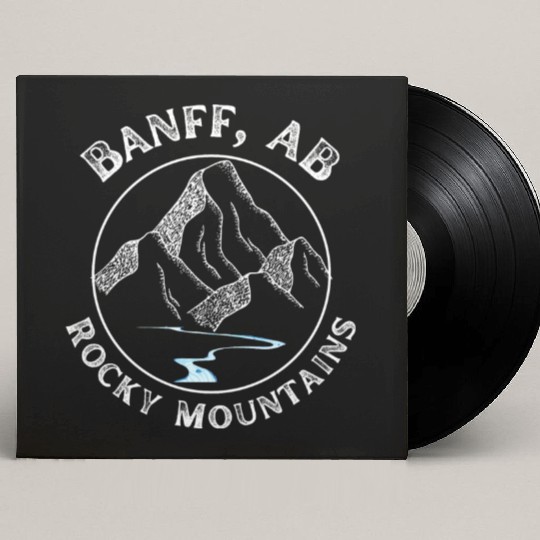 Banff Alberta Rocky Mountains Custom Vinyl Record Sleeves