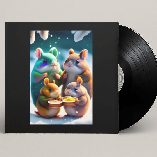 Cute Totoro Custom Vinyl Record Sleeves