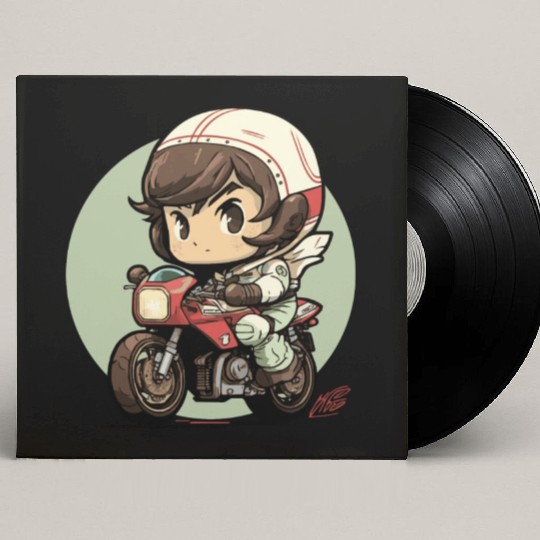 Motorcycle Boy Custom Vinyl Record Sleeves
