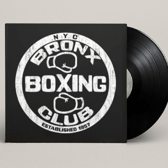 Bronx Boxing Club Squared Circle Distressed Custom Vinyl Record Sleeves