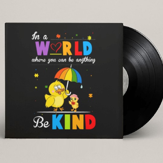 Teacher Life Be Kind Gift For Teacher Cat In Hat Custom Vinyl Record Sleeves
