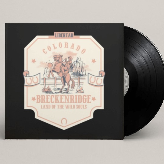 breckenridge colorado wild west town Custom Vinyl Record Sleeves