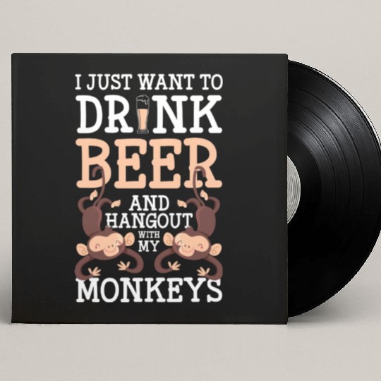 Ape Chimpanzee Funny Silly Custom Vinyl Record Sleeves