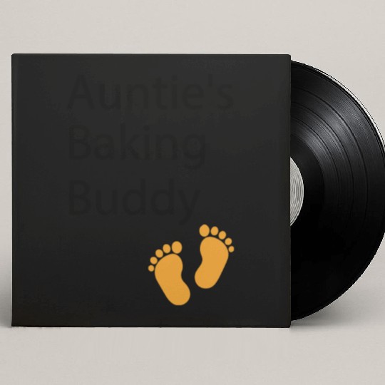 Auntie's Baking Buddy Baking aunt, baking baby Custom Vinyl Record Sleeves