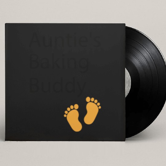 Auntie's Baking Buddy Baking aunt, baking baby Custom Vinyl Record Sleeves