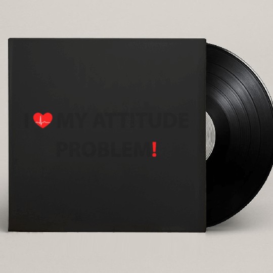 I Love My Attitude Problem, funny Custom Vinyl Record Sleeves