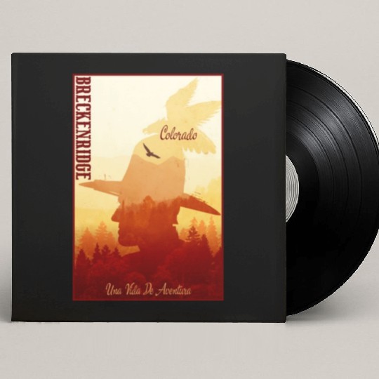 Breckenridge Colorado wild west town Custom Vinyl Record Sleeves