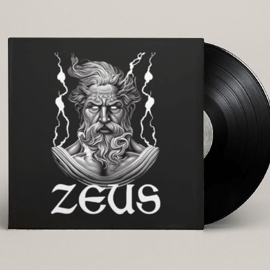 Zeus God Lightning Greek Mythology Custom Vinyl Record Sleeves
