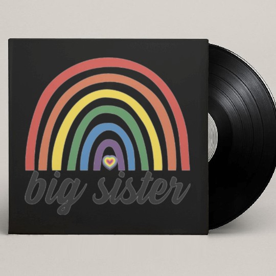 Toddler Big Sister Custom Vinyl Record Sleeves