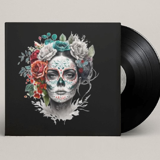 Frida Mexican frida kahlo woman painter art Custom Vinyl Record Sleeves