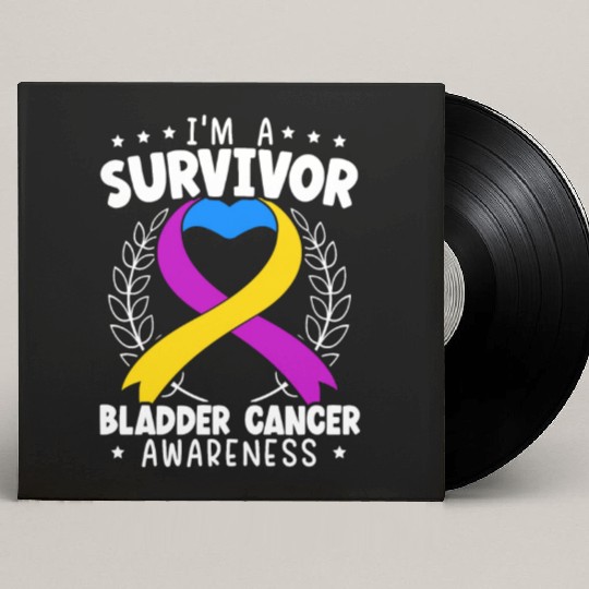 Bladder Cancer Survivor Bladder Cancer Awareness Custom Vinyl Record Sleeves