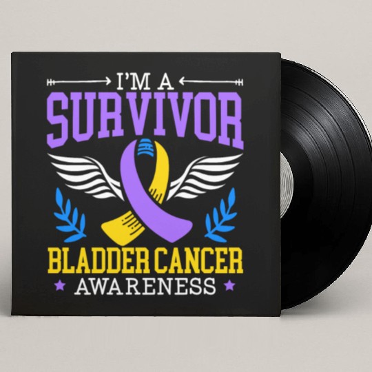 Bladder Cancer Survivor Bladder Cancer Awareness Custom Vinyl Record Sleeves
