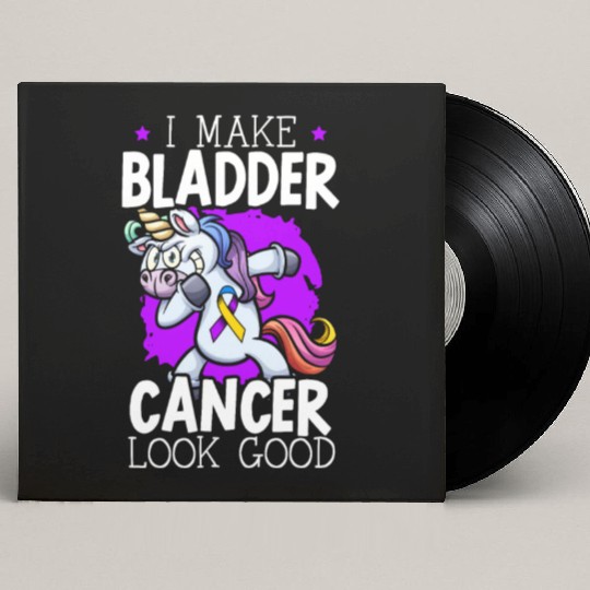 Bladder Cancer Warrior Bladder Cancer Awareness Custom Vinyl Record Sleeves