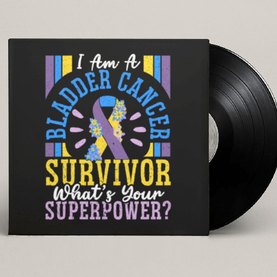 Bladder Cancer Survivor Bladder Cancer Awareness Custom Vinyl Record Sleeves